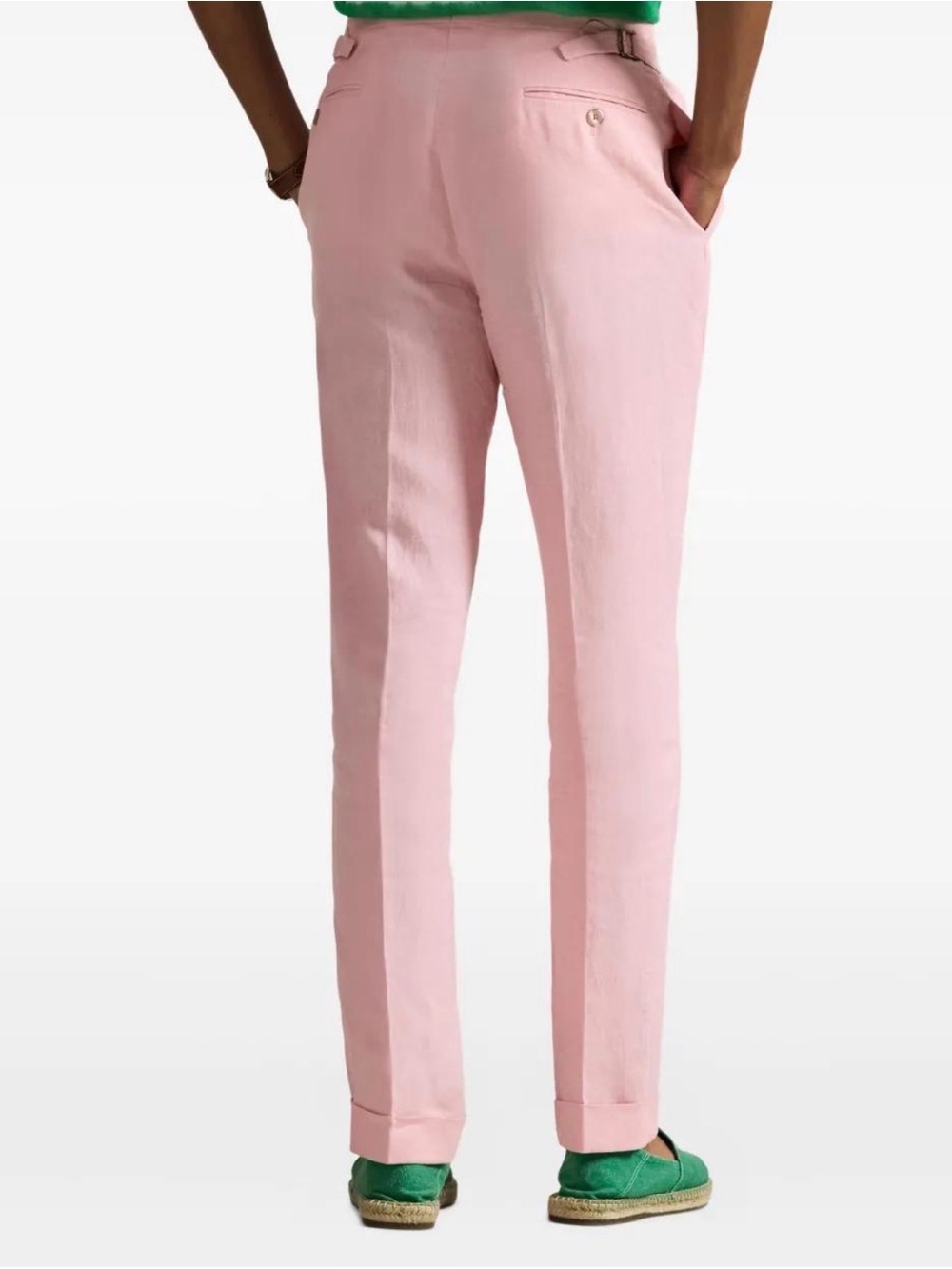Banana Republic Men's Slim Fit Pink Dress Pants